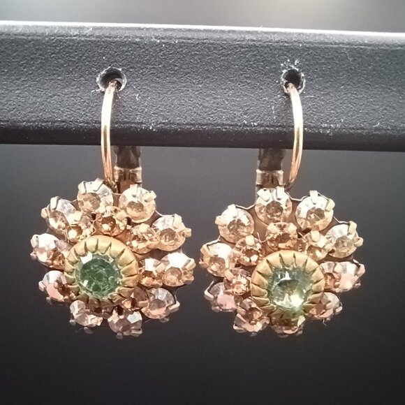 Liz Palacios flower drop earrings - Picture 1 of 6